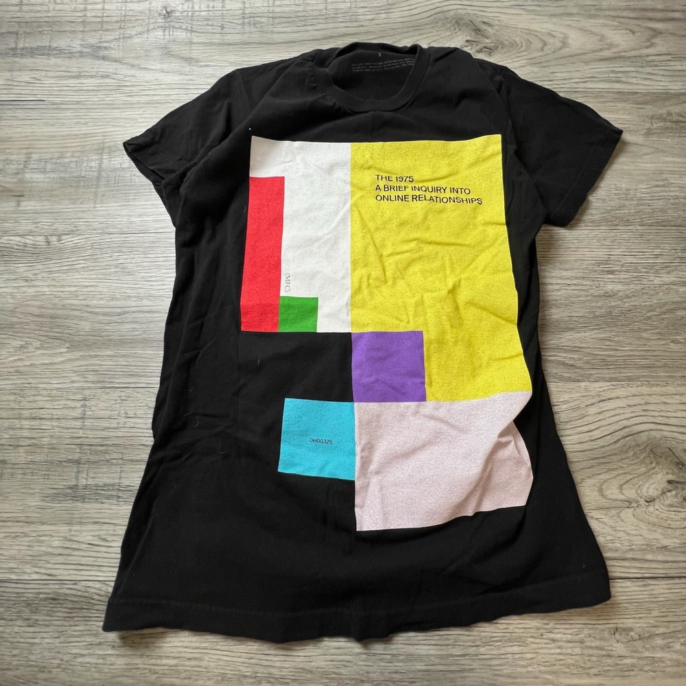The 1975 T-Shirt Unisex Small Black‎ A Brief Inquiry 2019 Tour Graphic Band Tee